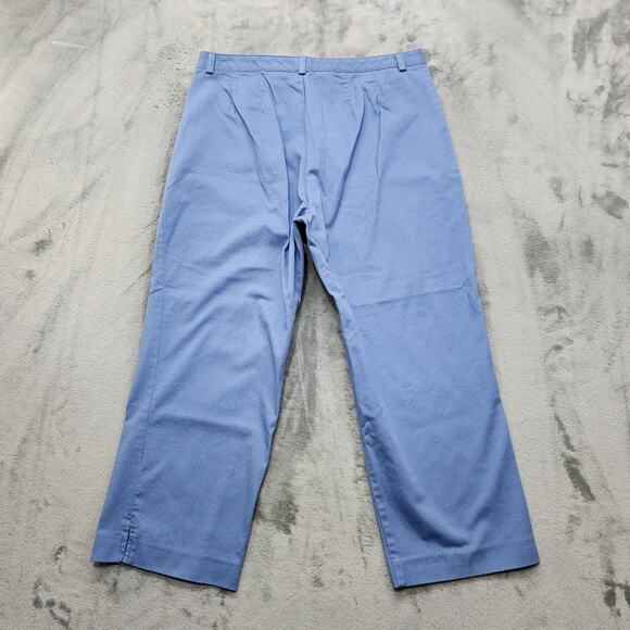 Dockers Pants Womens 12 Blue High Rise Crop Ankle Stretch Cotton Stain Defender - Picture 3 of 12